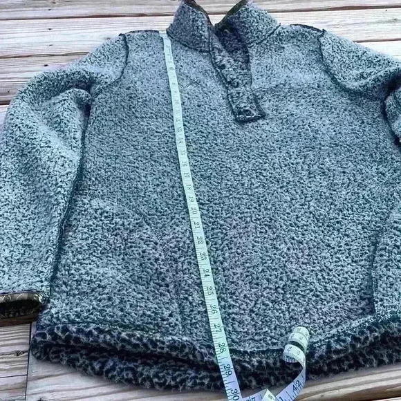 Real tree by Colosseum women’s large jacket 1/4 button pullover Sherpa fleece - Picture 11 of 14